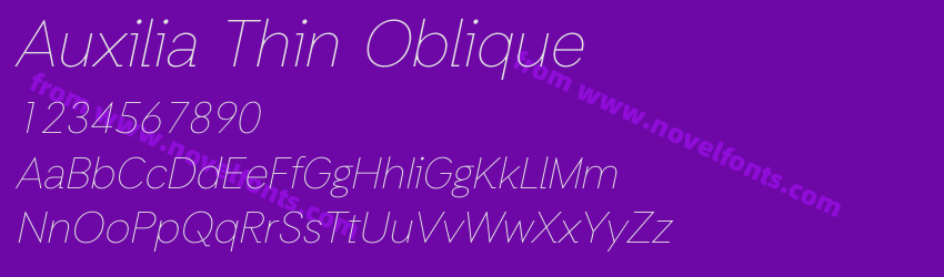 Auxilia Thin ObliquePreview Auxilia Thin ObliquePreview