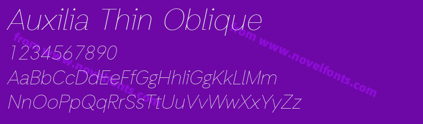 Auxilia Thin ObliquePreview Auxilia Thin ObliquePreview