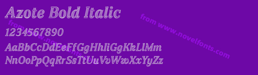 Azote Bold ItalicPreview Azote Bold ItalicPreview
