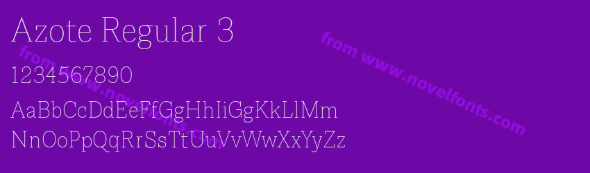 Azote Regular 3Preview Azote Regular 3Preview