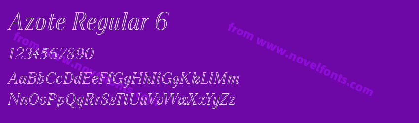 Azote Regular 6Preview Azote Regular 6Preview