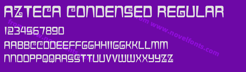 Azteca Condensed RegularPreview Azteca Condensed RegularPreview