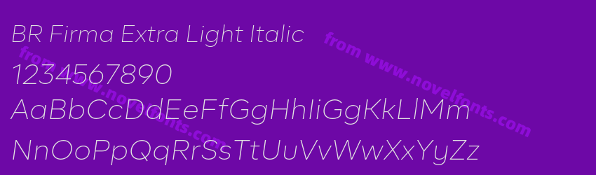 BR Firma Extra Light ItalicPreview BR Firma Extra Light ItalicPreview