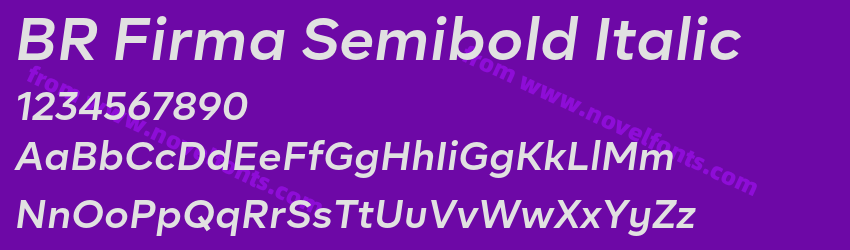 BR Firma Semibold ItalicPreview BR Firma Semibold ItalicPreview