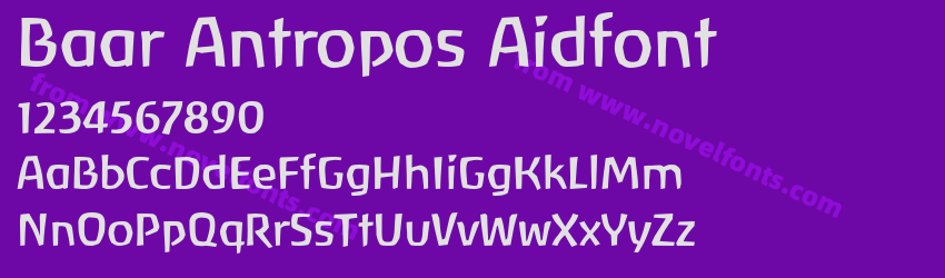 Baar Antropos AidfontPreview Baar Antropos AidfontPreview