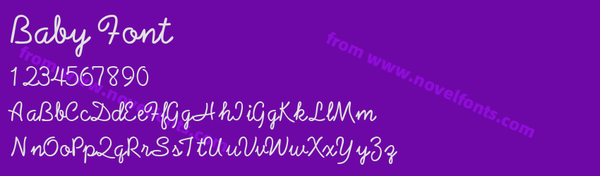Baby FontPreview Baby FontPreview