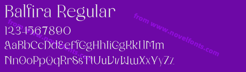 Balfira RegularPreview Balfira RegularPreview