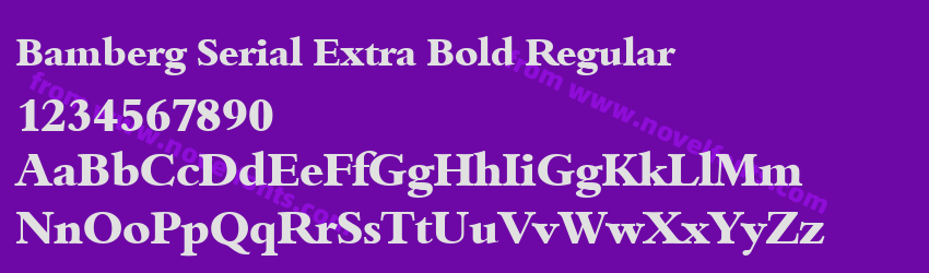 Bamberg Serial Extra Bold RegularPreview Bamberg Serial Extra Bold RegularPreview