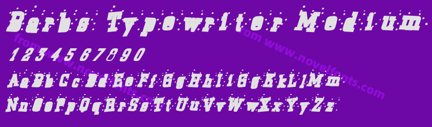 Barbs Typewriter MediumPreview Barbs Typewriter MediumPreview