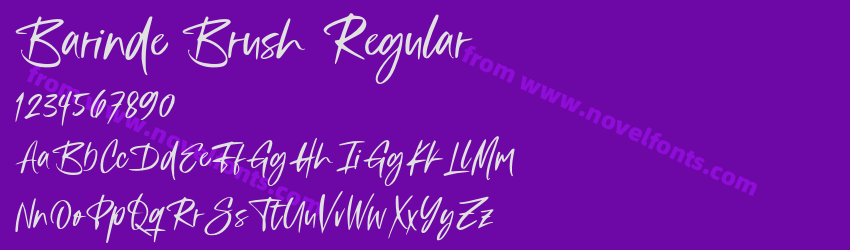 Barinde Brush RegularPreview Barinde Brush RegularPreview