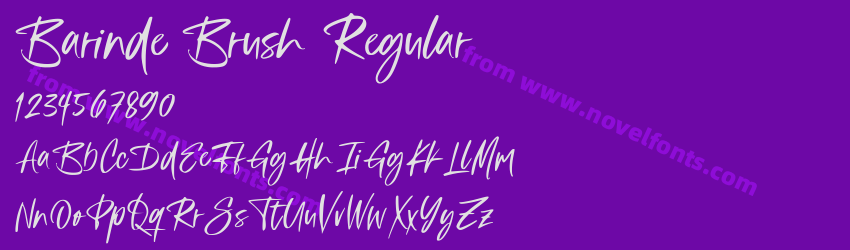 Barinde Brush RegularPreview Barinde Brush RegularPreview