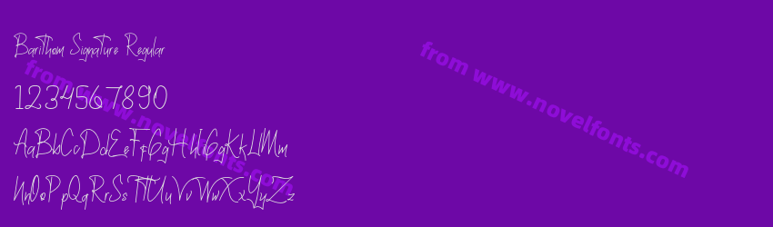 Barithom Signature RegularPreview Barithom Signature RegularPreview