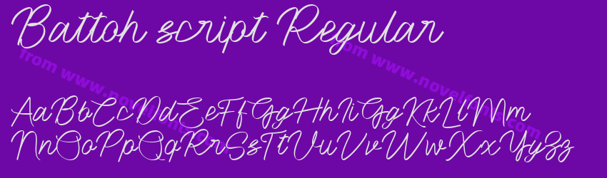 Battoh script RegularPreview Battoh script RegularPreview