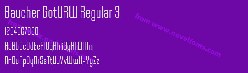 Baucher GotURW Regular 3Preview Baucher GotURW Regular 3Preview