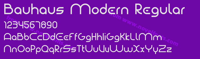 Bauhaus Modern RegularPreview Bauhaus Modern RegularPreview