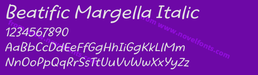 Beatific Margella ItalicPreview Beatific Margella ItalicPreview