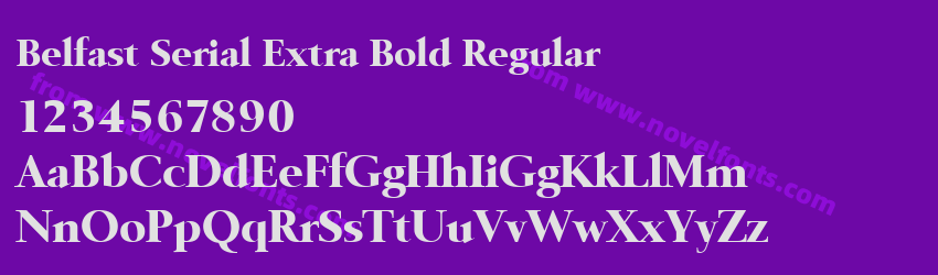Belfast Serial Extra Bold RegularPreview Belfast Serial Extra Bold RegularPreview