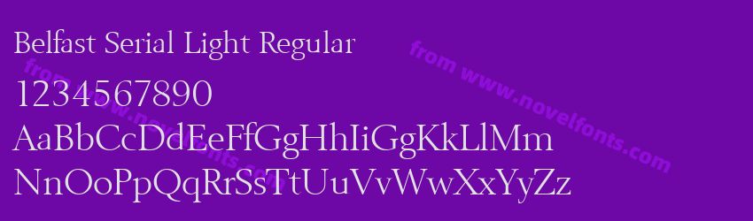 Belfast Serial Light RegularPreview Belfast Serial Light RegularPreview