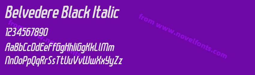 Belvedere Black ItalicPreview Belvedere Black ItalicPreview
