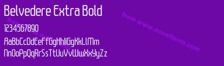 Belvedere Extra BoldPreview Belvedere Extra BoldPreview