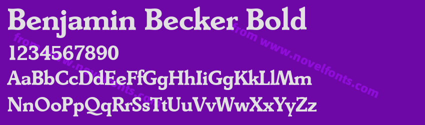 Benjamin Becker BoldPreview Benjamin Becker BoldPreview
