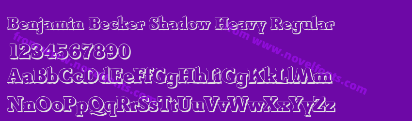Benjamin Becker Shadow Heavy RegularPreview Benjamin Becker Shadow Heavy RegularPreview