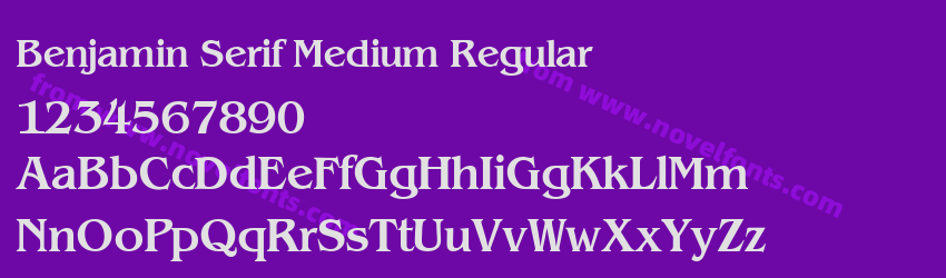 Benjamin Serif Medium RegularPreview Benjamin Serif Medium RegularPreview