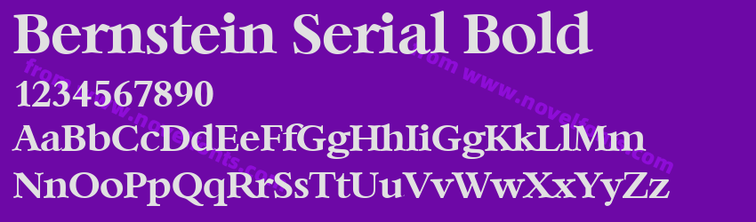 Bernstein Serial BoldPreview Bernstein Serial BoldPreview