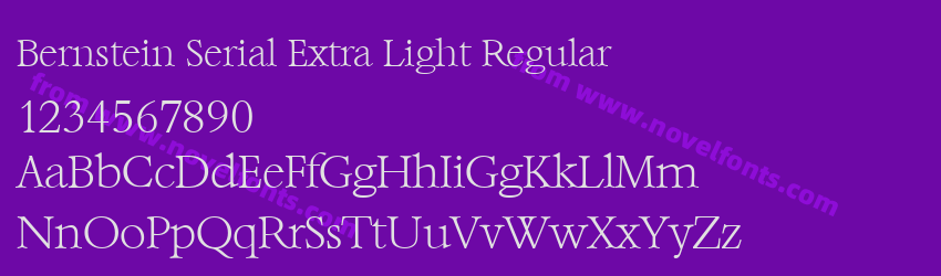 Bernstein Serial Extra Light RegularPreview Bernstein Serial Extra Light RegularPreview
