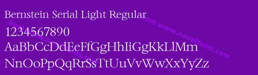 Bernstein Serial Light RegularPreview Bernstein Serial Light RegularPreview