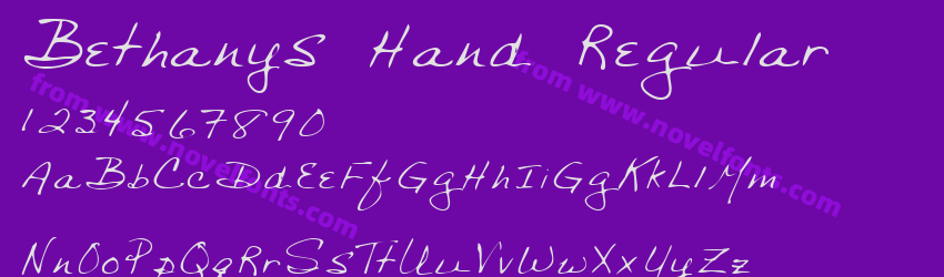 Bethanys Hand RegularPreview Bethanys Hand RegularPreview