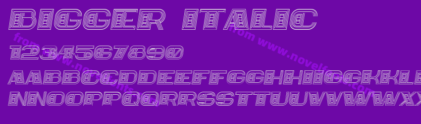 Bigger ItalicPreview Bigger ItalicPreview