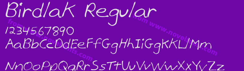 Birdlak RegularPreview Birdlak RegularPreview