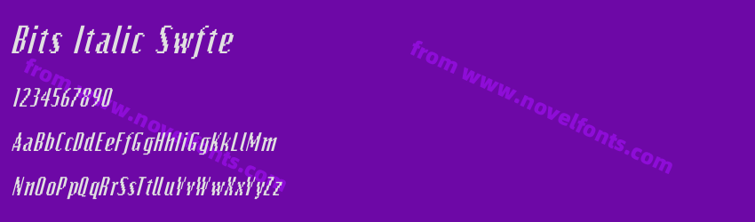 Bits Italic SwftePreview Bits Italic SwftePreview