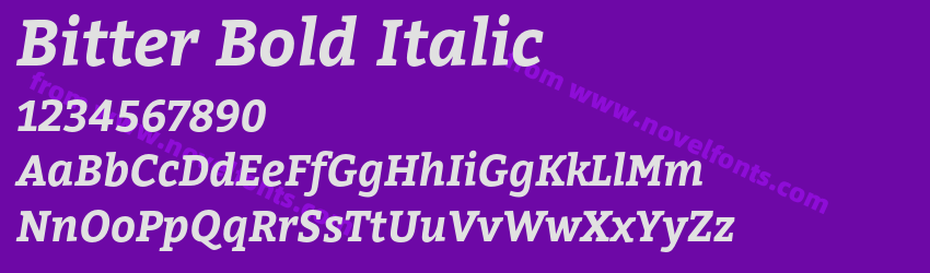 Bitter Bold ItalicPreview Bitter Bold ItalicPreview