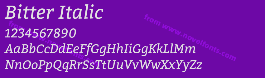 Bitter ItalicPreview Bitter ItalicPreview