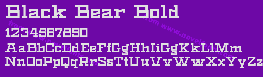 Black Bear BoldPreview Black Bear BoldPreview