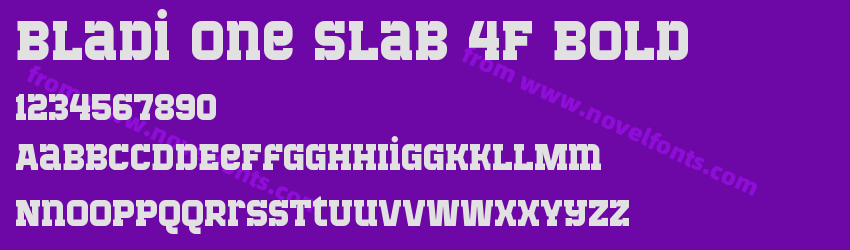 Bladi One Slab 4F BoldPreview Bladi One Slab 4F BoldPreview