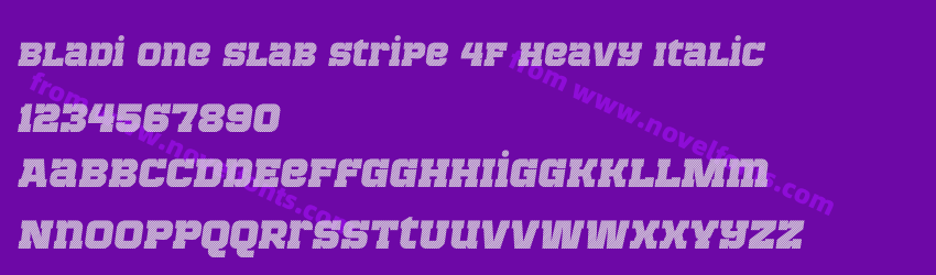 Bladi One Slab Stripe 4F Heavy ItalicPreview Bladi One Slab Stripe 4F Heavy ItalicPreview
