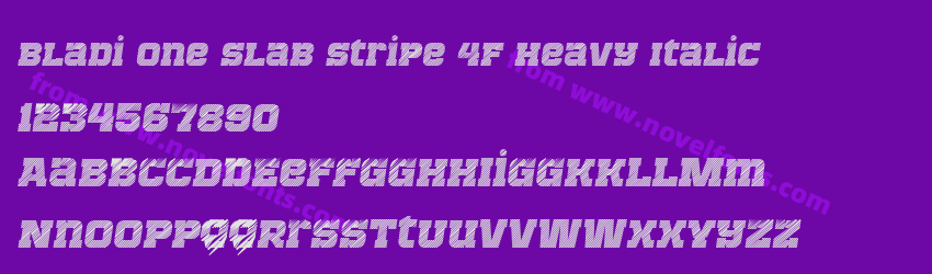 Bladi One Slab Stripe 4F Heavy ItalicPreview Bladi One Slab Stripe 4F Heavy ItalicPreview