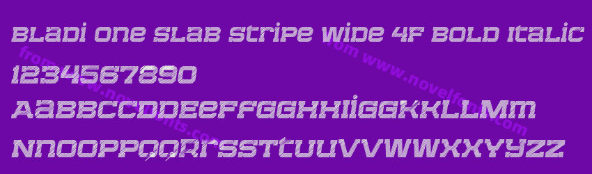 Bladi One Slab Stripe Wide 4F Bold ItalicPreview Bladi One Slab Stripe Wide 4F Bold ItalicPreview