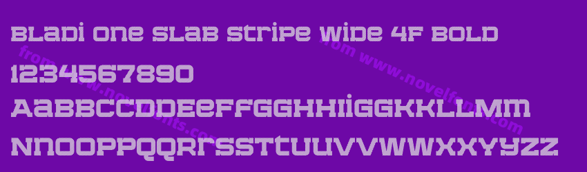 Bladi One Slab Stripe Wide 4F BoldPreview Bladi One Slab Stripe Wide 4F BoldPreview