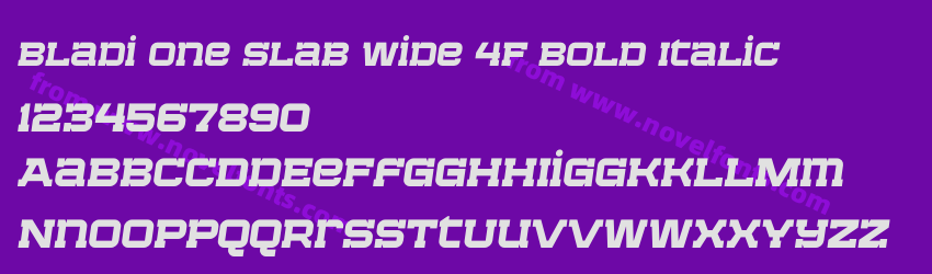 Bladi One Slab Wide 4F Bold ItalicPreview Bladi One Slab Wide 4F Bold ItalicPreview