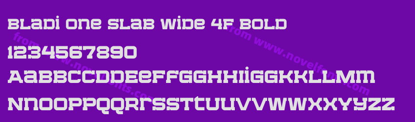 Bladi One Slab Wide 4F BoldPreview Bladi One Slab Wide 4F BoldPreview