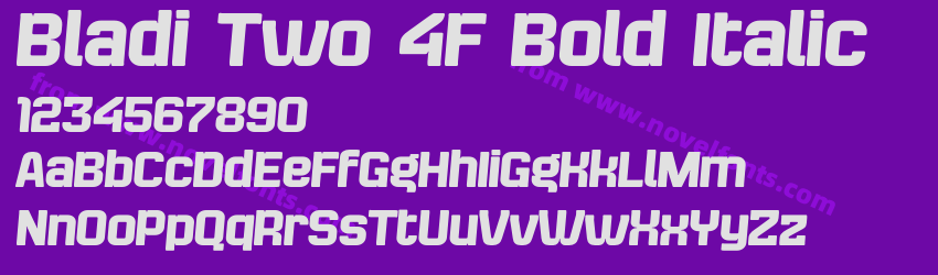 Bladi Two 4F Bold ItalicPreview Bladi Two 4F Bold ItalicPreview