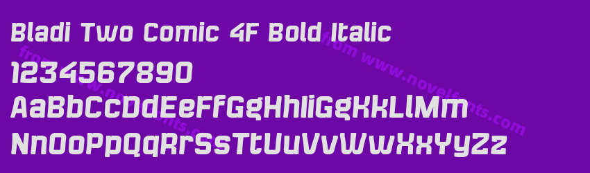 Bladi Two Comic 4F Bold ItalicPreview Bladi Two Comic 4F Bold ItalicPreview