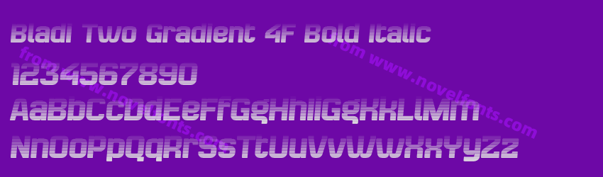 Bladi Two Gradient 4F Bold ItalicPreview Bladi Two Gradient 4F Bold ItalicPreview