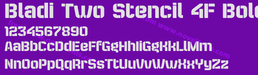 Bladi Two Stencil 4F BoldPreview Bladi Two Stencil 4F BoldPreview