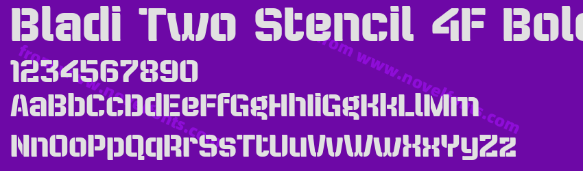 Bladi Two Stencil 4F BoldPreview Bladi Two Stencil 4F BoldPreview