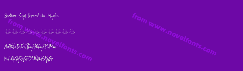 Blombanc Script Personal Use RegularPreview Blombanc Script Personal Use RegularPreview